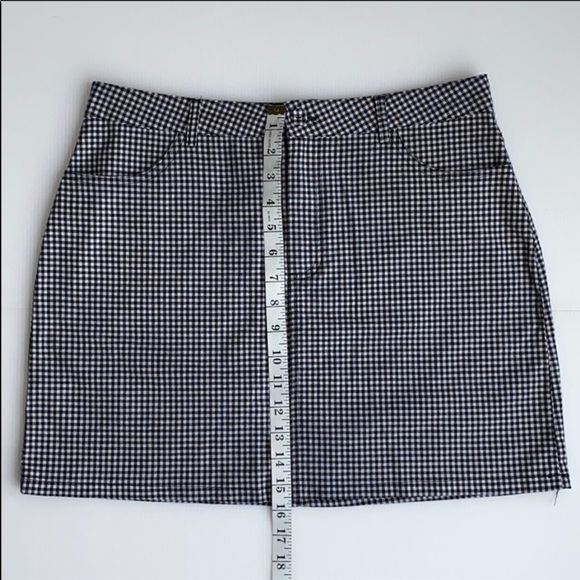 Forever 21 Black and White Checkered Mini Skirt Size L - Picture 11 of 12